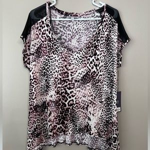 Jennifer Lopez Animal Print Blouse